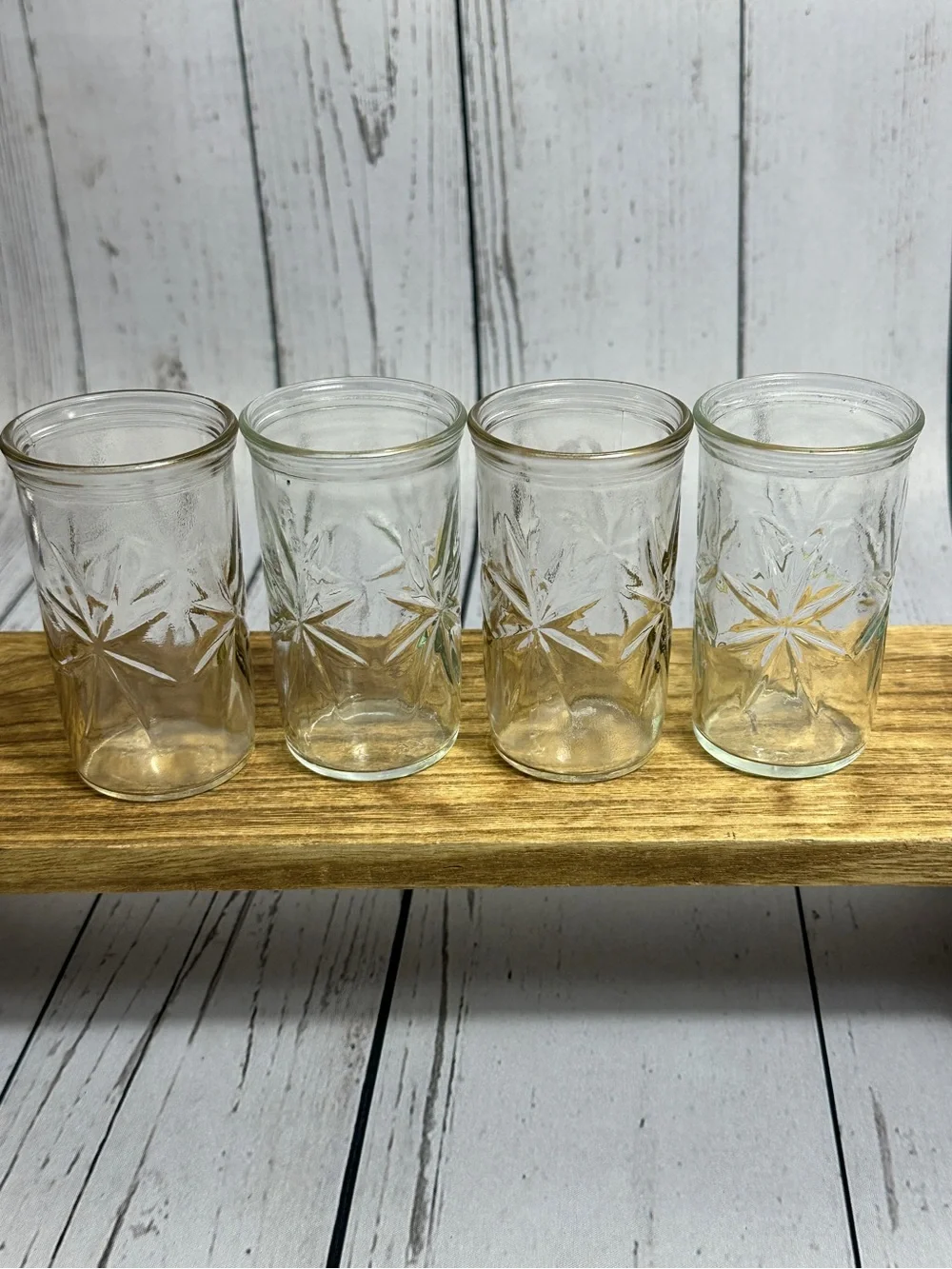 Vintage Ball Anchor Hocking Starburst Juice Glass Set of 4